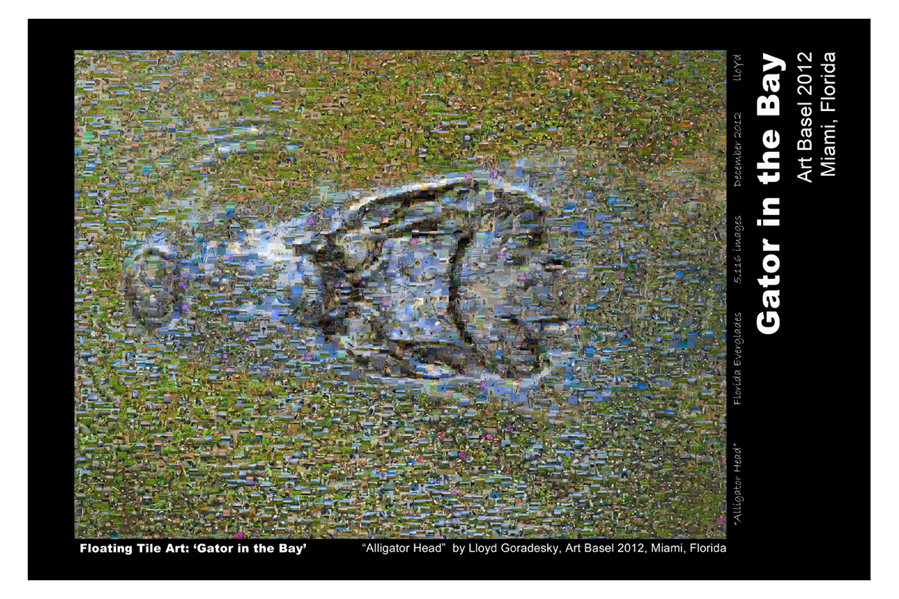 Alligator head commemorative poster